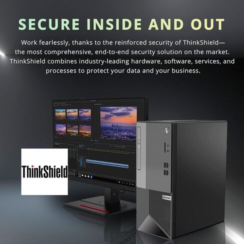 Lenovo V50t Gen2 Business Tower Desktop, Intel Core i5-10400 Processor, 32GB RAM, 2TB PCIe SSD, DVD-RW, HDMI, RJ-45, DP, Wi-Fi, Win 11 Pro, Black, 32GB Hotface USB Card in Saudi Arabia