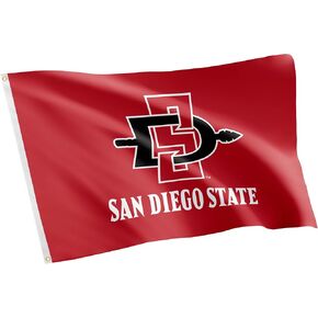 Desert Cactus San Diego State University Flag SDSU Aztecs Flag Banners 100% Polyester Indoor Outdoor 3x5 feet Flags (Style 1)