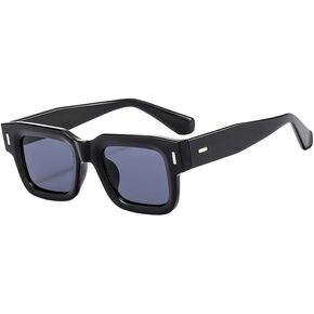 Rectangle Fashion Sunglasses for Womens Mens Trendy Retro Cool Sun Glasses Classic Vintage Square Shades