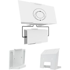 Starlink Gen 3 Mount, Starlink Power Supply Mounting Kit with Starlink Gen 3 Router Wall Mount for Starlink Gen3 & V3 High Performance Standard Router
