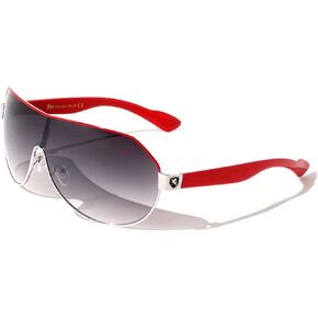 Men's Flat Top Sport Shied Aviator Sunglasses - Multiple Colors