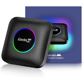 CarlinKit CarPlay Ai Box Android 13.0 supports only Wired CarPlay and Touchscreen Cars, Built-in 4G Net, 8-Core 8+128G, YouTube, Netflix, Google Play, Wired to Wireless CarPlay and Android Auto