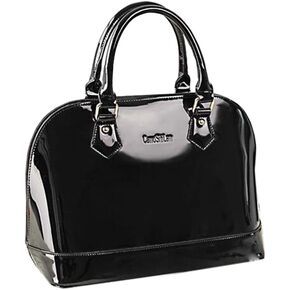 Yan Show Women's Satchel Purse Large Tote Lady Shoulder Bag Patent Leather Handbag Top Handle Shell Bag