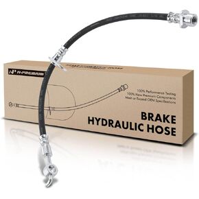 A-Premium Front Passenger Brake Hydraulic Hose Compatible with Select Honda Models - Accord 2015 2016 2017, 2.4L - Replace# 01464T3LA30