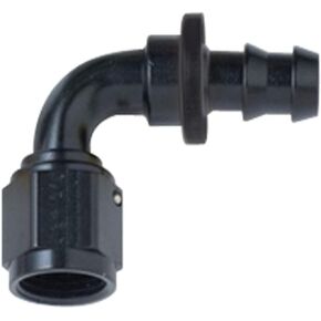 Fragola 209006-BL Black Size (-6) 90° Push Lock Hose Fitting