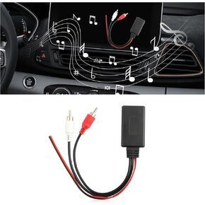 Wireless Bluetooth Receiver for Car with RCA Audio Cable,AUX Bluetooth Car Adapter Keeps Audio Playback Stable,Reliable Bluetooth Transmitter for Car & Most Electronic Devices