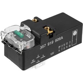 ACROPIX Electric Cooling Fan Control Module Relay Radiator Unit Fit for Volkswagen Jetta Golf 1994-1999 for VW Passat 1994-1997 No.357919506A - Pack of 1