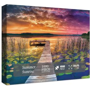Nature Puzzle 1000 Pieces for Adults, Scene Scenery Landscape Puzzle, Travel Jigsaw Puzzles Scenic as Lake Decor