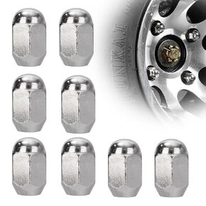 RUTU 8pcs M10 Acorn Lug Nut 10mm Rear Wheel Hub Nut for 125cc ATV Quads 4 Wheelers Taotao Dome Top Nuts - 8 pcs