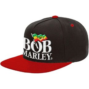 Bob Marley Men's Logo Snapback Baseball Cap Black