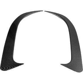X AUTOHAUX 1 Pair Car Rear Bumper Spoiler Air Vent Outlet Cover Trim Carbon Fiber Pattern for Mercedes-Benz CLA250 CLA45 CLA200