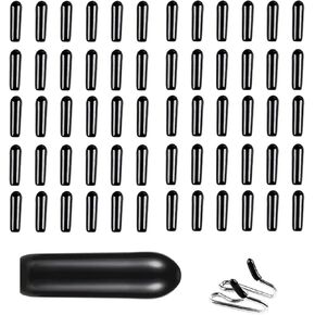 60 Packs Prong Collar Covers Dogs Comfort Rubber Tips for 2.5mm/3.0mm/3.5mm/4.0mm Prong Training Collar Extra Links