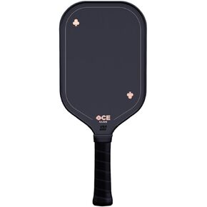 ACE Pickleball Club - مجداف كرة مخلل فاخر مشكل بالحرارة، مصنوع من ألياف الكربون - أفضل مضرب كرة مخلل معتمد من الولايات المتحدة الأمريكية للعب في البطولات - دوران وتحكم نهائي مع قلب قرص العسل