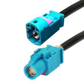FAKRA Z HSD LVDS 535 Cable 4 Core Universal Video Cable, Car High Speed Transmission RGB Reversing Image Harness Fakra Z Female to Fakra Z male Connector 3 ft