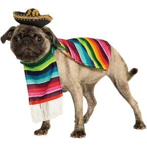 Rubie's Serape and Hat for Pets, X-Large