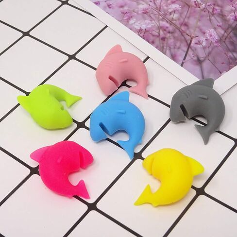 Honbay 12PCS Cute Silicone Glass Identifier Drink Markers, Shark and Snail in Saudi Arabia