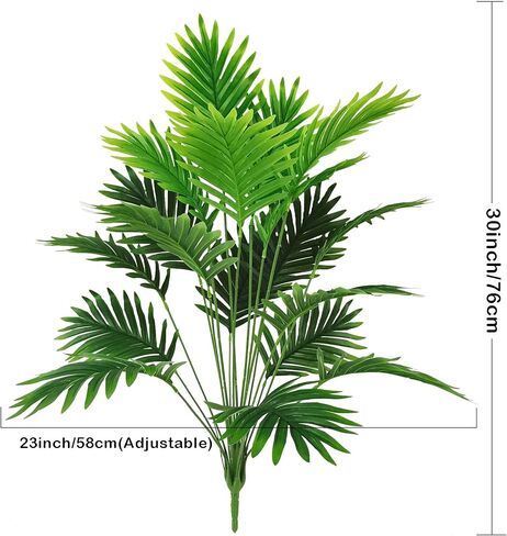 الطيور Fiy النباتات الاصطناعية أوراق النخيل فو وهمية الاستوائية شجرة النخيل الكبيرة يترك تقليد بوسطن نبات السرخس ورقة شجيرات خضراء خضراء للمنزل ديكورات حفلة الغابة (2) in Kuwait