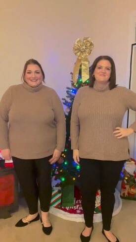 CARCOS Womens Plus Size Tops Long Sleeve Shirts Round/V Neck Tunics Solid Casual Lightweight Pullover Sweaters Fall XL-5XL in Saudi Arabia
