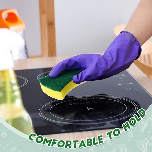 100 Pack Kitchen Cleaning Sponges for Dishes, Non Scratch Scrub Sponge Dish Sponge Kitchen Sponges Dishwashing Sponges Household Cleaning Supplies for Everyday Jobs for Dishes, Sink, Pots, Pans in Saudi Arabia