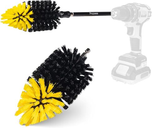 2PACK Tile Corner Drill Brush,Upgraded Powerful Scrubber Brush Made to Tackle Corner Stains,Cleaning Corner of Grout, Tiles, Sinks, Bathtub, Bathroom, Kitchen in Saudi Arabia