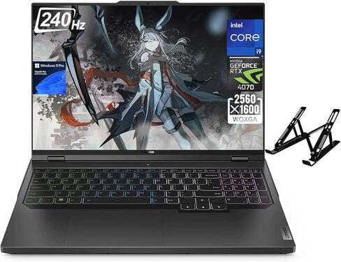 Lenovo 2024 Newest Legion Pro 5i Gaming Laptop, 16" 240Hz WQXGA Display, Intel 24-Core i9-13900HX, GeForce RTX 4070, 16GB DDR5, 1TB SSD, Wi-Fi 6E, Backlit Keyboard, Windows 11 Pro, with Laptop Stand in Saudi Arabia
