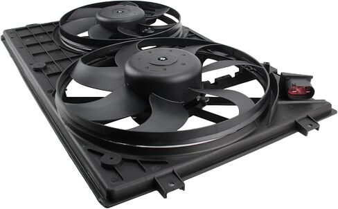 مجموعة مروحة تبريد الرادياتير Carbhub لسيارة Beetle Golf Jetta Passat Rabbit لاستبدال VW3115114-A، 1K0959455ET-A، 1K0959455EA-A، 1K0959455P-A، 1K0121207BB9B9-A، 1K0959455DH-A in Saudi Arabia