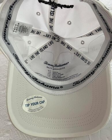 Tommy Bahama Men's Logo Baseball Tip Your Cap Hat One Size White in Saudi Arabia