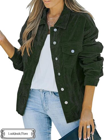 LookbookStore سروال قصير سترة النساء السترات المتضخم معاطف الخريف والشتاء in Kuwait