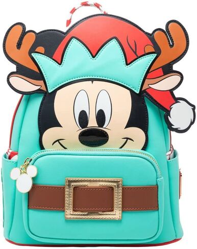 حقيبة ظهر Loungefly Disney Light Up Mickey Mouse Reindeer Cosplay مقاس واحد متعدد الألوان in Saudi Arabia