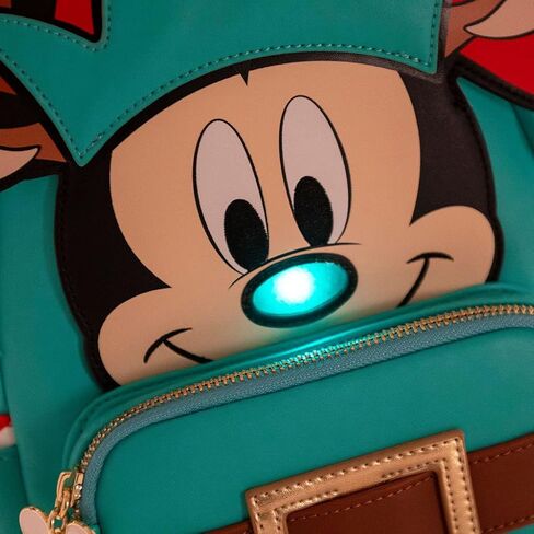 حقيبة ظهر Loungefly Disney Light Up Mickey Mouse Reindeer Cosplay مقاس واحد متعدد الألوان in Saudi Arabia