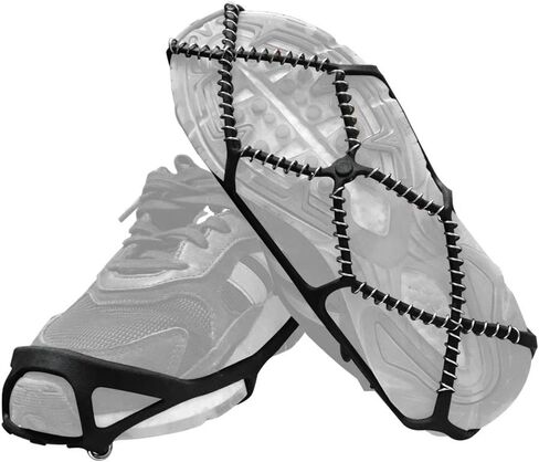 مقابض ثلج من HONUTIGE، مرابط الجر للمشي أو الركض أو المشي لمسافات طويلة على الثلج والجليد، مضادة للانزلاق للجنسين في الهواء الطلق فوق مرابط جر الحذاء/التمهيد in Kuwait