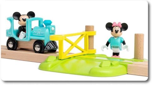 BRIO 32277 Mickey Mouse Train Set - Wooden Railway Adventure | FSC-Certified Wood | Magnetic Couplings | Skill Development Toy | Ideal Gift for Kids in Saudi Arabia