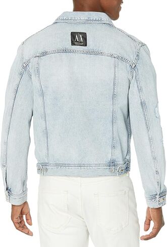 A | X ARMANI EXCHANGE Men's Basics by Armani Classic Jacket, Indigo Denim, Small in Saudi Arabia