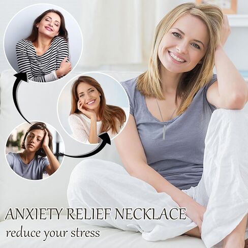 YANCHUN Anxiety Relief Necklace Breathing Exercise Device for Meditation Breathing Necklace for Stress Relief, Claming Down, Relax, Panic Attack Relief in Saudi Arabia