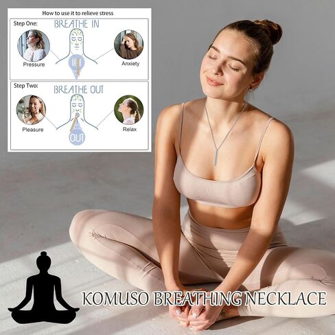 YANCHUN Anxiety Relief Necklace Breathing Exercise Device for Meditation Breathing Necklace for Stress Relief, Claming Down, Relax, Panic Attack Relief in Saudi Arabia