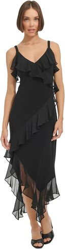 Tommy Hilfiger Women's Sleeveless V-Neck Mixed Media Slip Dress in Saudi Arabia