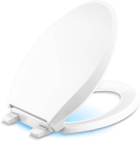 CACHET® NIGHTLIGHT Q3™ PB TOILET SEAT, Non Ready Latch, Round, BLACK in Saudi Arabia