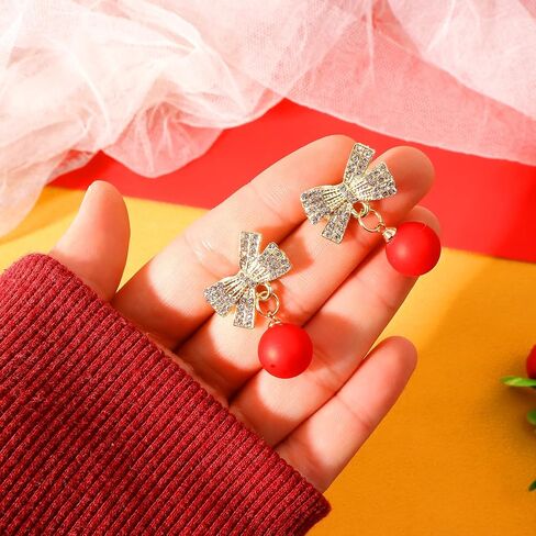 Christmas Earrings Christmas Ornament Earrings for Women Christmas Ball Dangle Earrings Christmas Bulb Drop Dangle Earrings for Teen Girls Xmas Holiday Jewelry Gifts in Kuwait