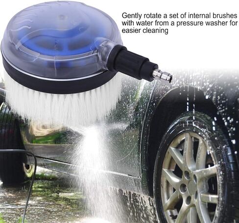 Hilitand 360 Degrees Fan Shaped Rotary Wash Brush High Pressure Water Gun Vehicle Wash Brush 22.5 x 11.5 x 15cm in Saudi Arabia