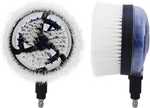 Hilitand 360 Degrees Fan Shaped Rotary Wash Brush High Pressure Water Gun Vehicle Wash Brush 22.5 x 11.5 x 15cm in Saudi Arabia