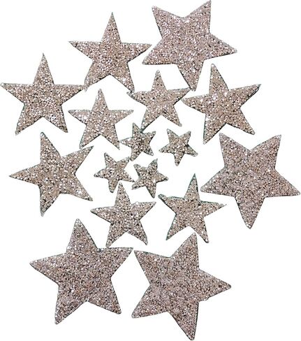 Rhinestone Star Iron on Patches Applique Adhesive Stick Heat Transfer for Clothes Glitter Rhinestone Stickers Iron on/Sew on Stickers Bling Star Patches 16pack (Grey) in Saudi Arabia