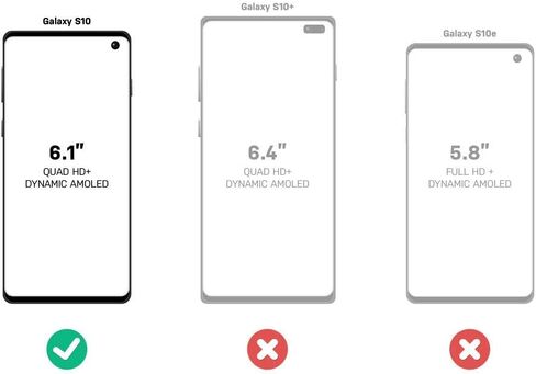 حافظة OtterBox Defender Series متينة لهاتف Samsung Galaxy S10 (فقط) حافظة فقط - عبوة غير قابلة للبيع بالتجزئة - أسود - مع حماية ميكروبية in Kuwait