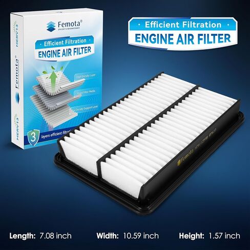CA11259 Engine Air Filter, replace for Mazda 3 (2014-2018), Mazda 6 (2014-2021), Mazda CX-5 (2013-2023), OE#PE07-13-3A0A. in Saudi Arabia