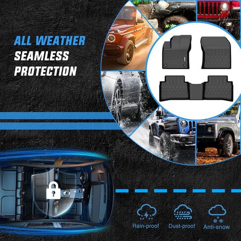 Nilight TPE Floor Mats for Toyota Prius & Prime 2016 2017 2018 2019 2020 2021 2022,All Weather Custom Fit Heavy Duty Floor Liners in Saudi Arabia