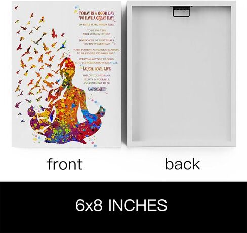 علامة صندوق خشبي اقتباس تحفيزي مقاس 15.24 × 20.32 سم، اليوم هو يوم جيد لقضاء يوم رائع، علامة صندوق خشبي، ديكور مكتبي، لوحة ريفية لرف الحائط، ديكور الطاولة، مكتب المنزل in Kuwait