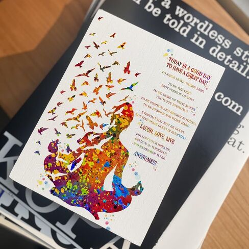 علامة صندوق خشبي اقتباس تحفيزي مقاس 15.24 × 20.32 سم، اليوم هو يوم جيد لقضاء يوم رائع، علامة صندوق خشبي، ديكور مكتبي، لوحة ريفية لرف الحائط، ديكور الطاولة، مكتب المنزل in Kuwait