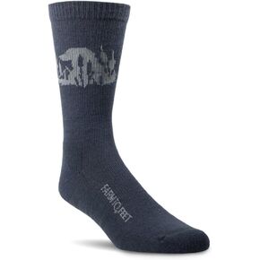 Farm to Feet Standard Baton Rouge Light Cushion Crew Socks, Total Eclipse, Medium