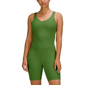 YVYVLOLO Women's Workout Yoga Rompers One Piece Backless Padded Sports Bra Tank Tops Jumpsuits