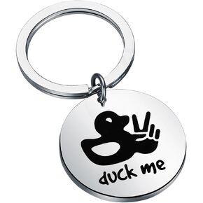KUIYAI Off Road Duck Gift Duck Me Keychain Road Vehicle Duck Gift Duck Car Gift 4-wheeler Gift Duck Theme Jewelry For Friends