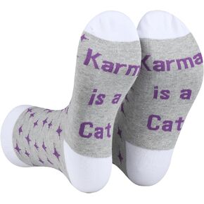 2 Pairs Cat Lover Socks Album Inspired Gift Singer Inspired Merchandise for Fans